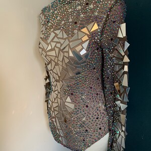 Mirror & Diamante Bodysuit for Performers - Etsy