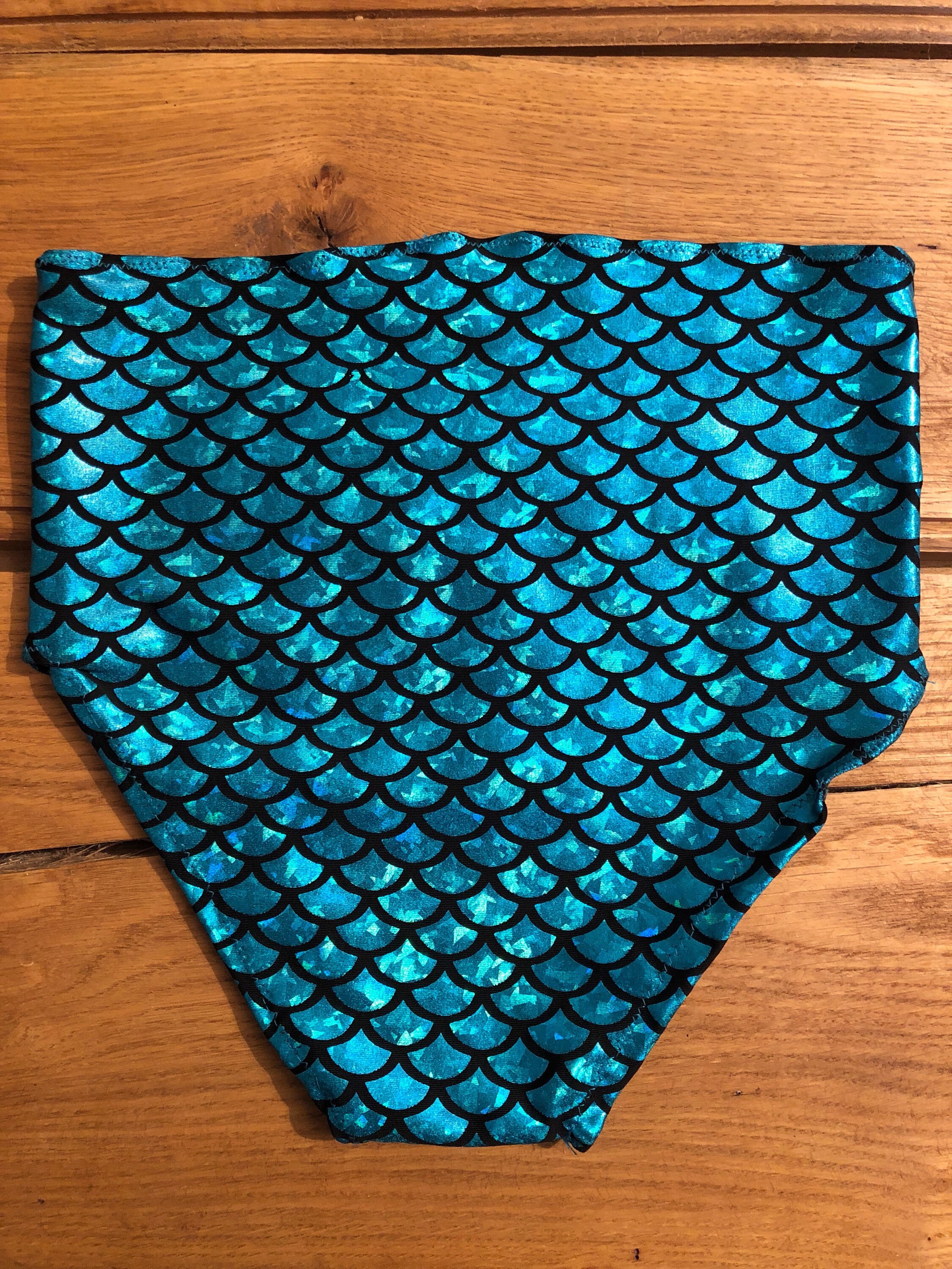 Blue Shiny Mermaid Scale Hot Pants/ Knickers Size 6 Sample | Etsy