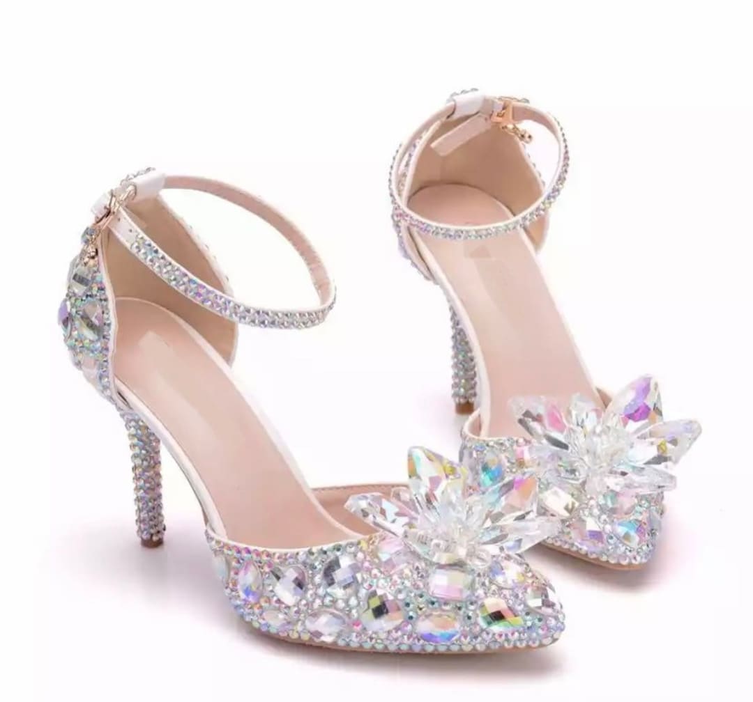 Princess Shoes for Prom Balls Wedding Shoes and Evening Wear, Glass ...