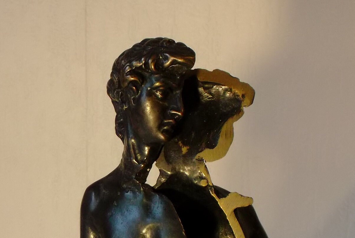 Bronze sculpture after Arman. 1994. The Secret of Beauty. La Etsy