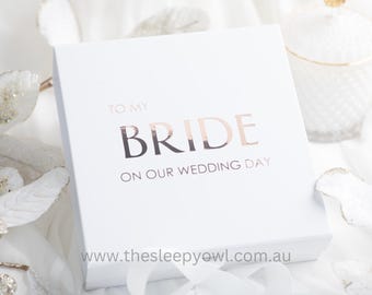 Wedding gift box | To my bride | To my groom | Gift box for wedding day