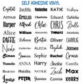 Custom vinyl decal | Name sticker | Decals product logo