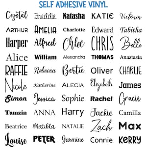 Custom Vinyl Decal Sticker: Personalized Name, Home Decor