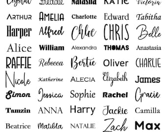 Custom Vinyl Decal Sticker: Personalized Name, Home Decor