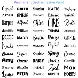 Custom vinyl decal | Name sticker | Decals