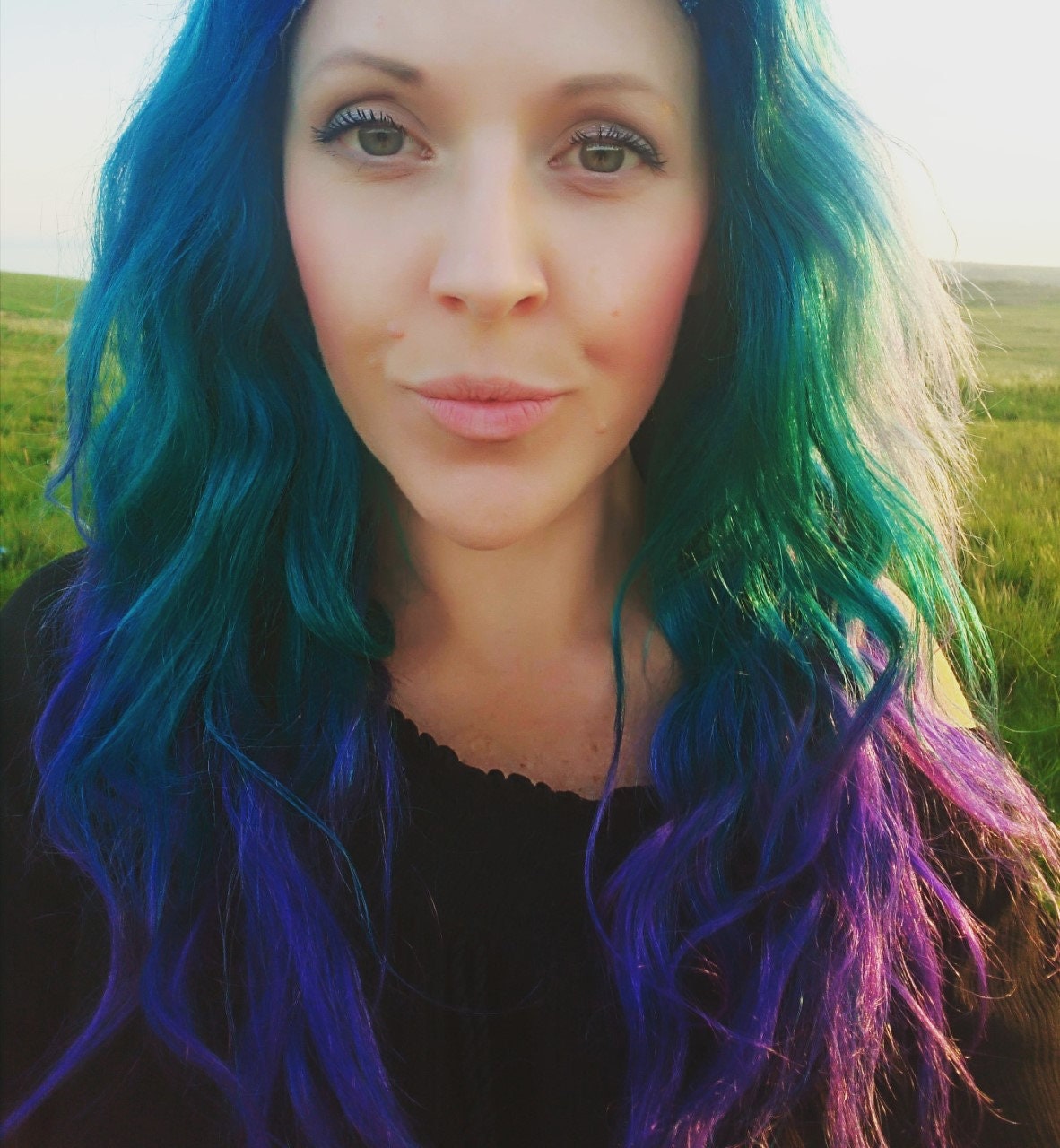 Green mermaid wig hotsell