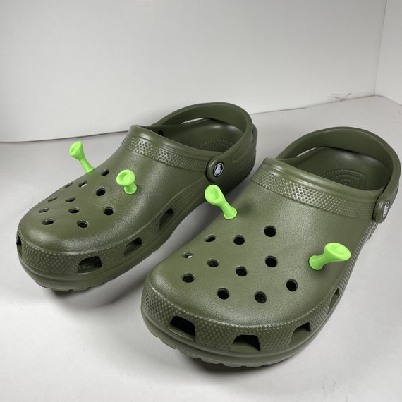 New Spoof Shoe Charms Cartoon Shrek Croc Clogs Sandals Garden