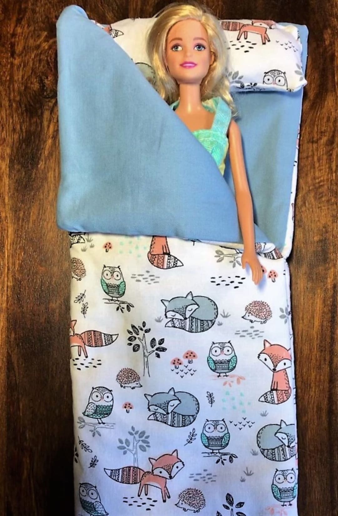Barbie/ken Doll Sleeping Bags Etsy