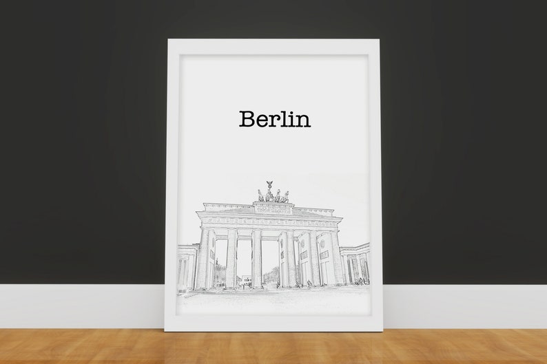 Berlin wedding table card Travel table card City table card Wedding table card Printable table card DIY Travel themed wedding