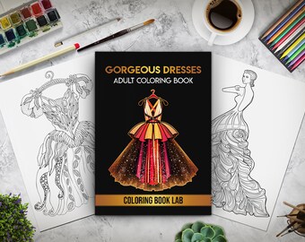 Download Fashion Coloring Etsy