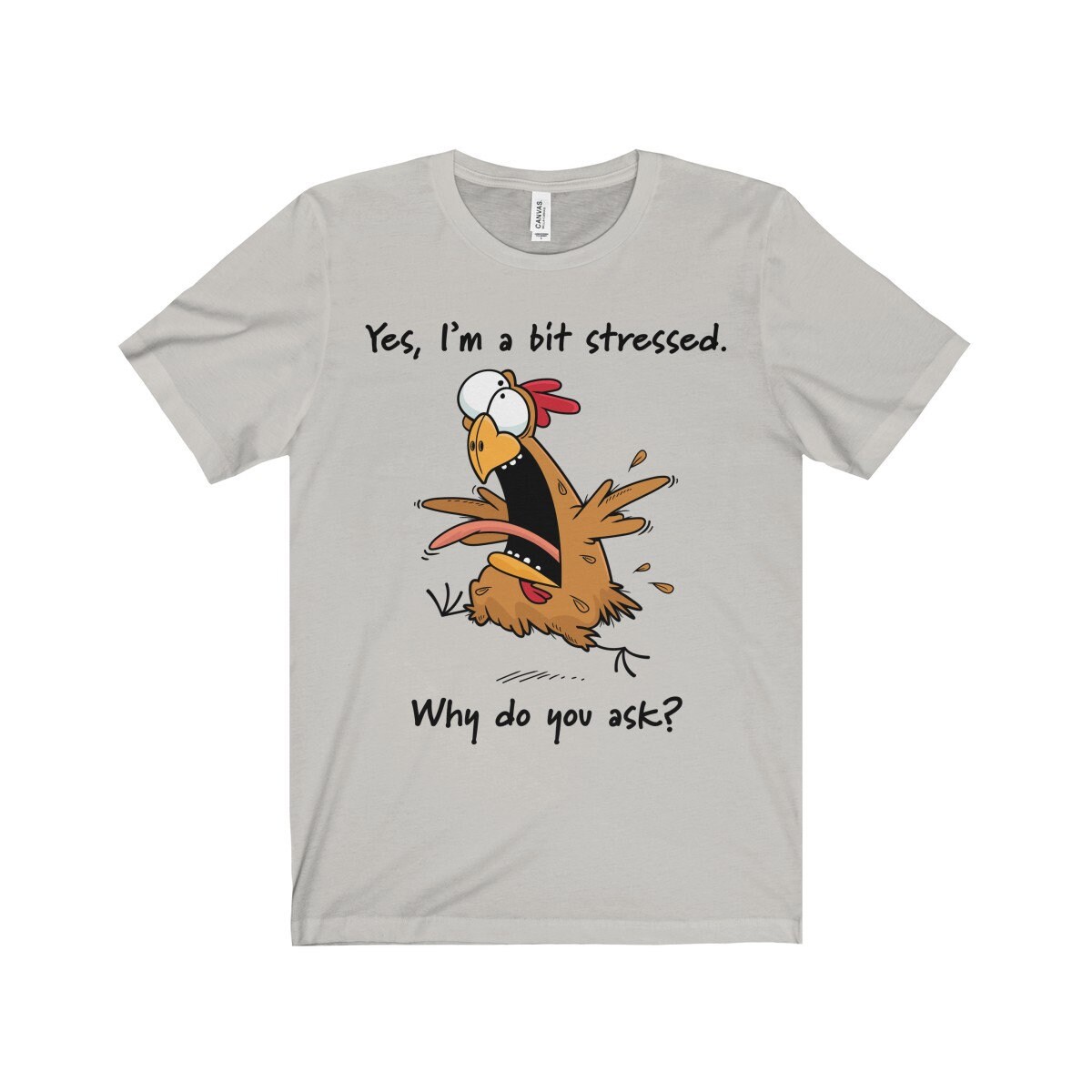 I'm Stressed Chicken Crazy Funny Overworked Underpaid Etsy