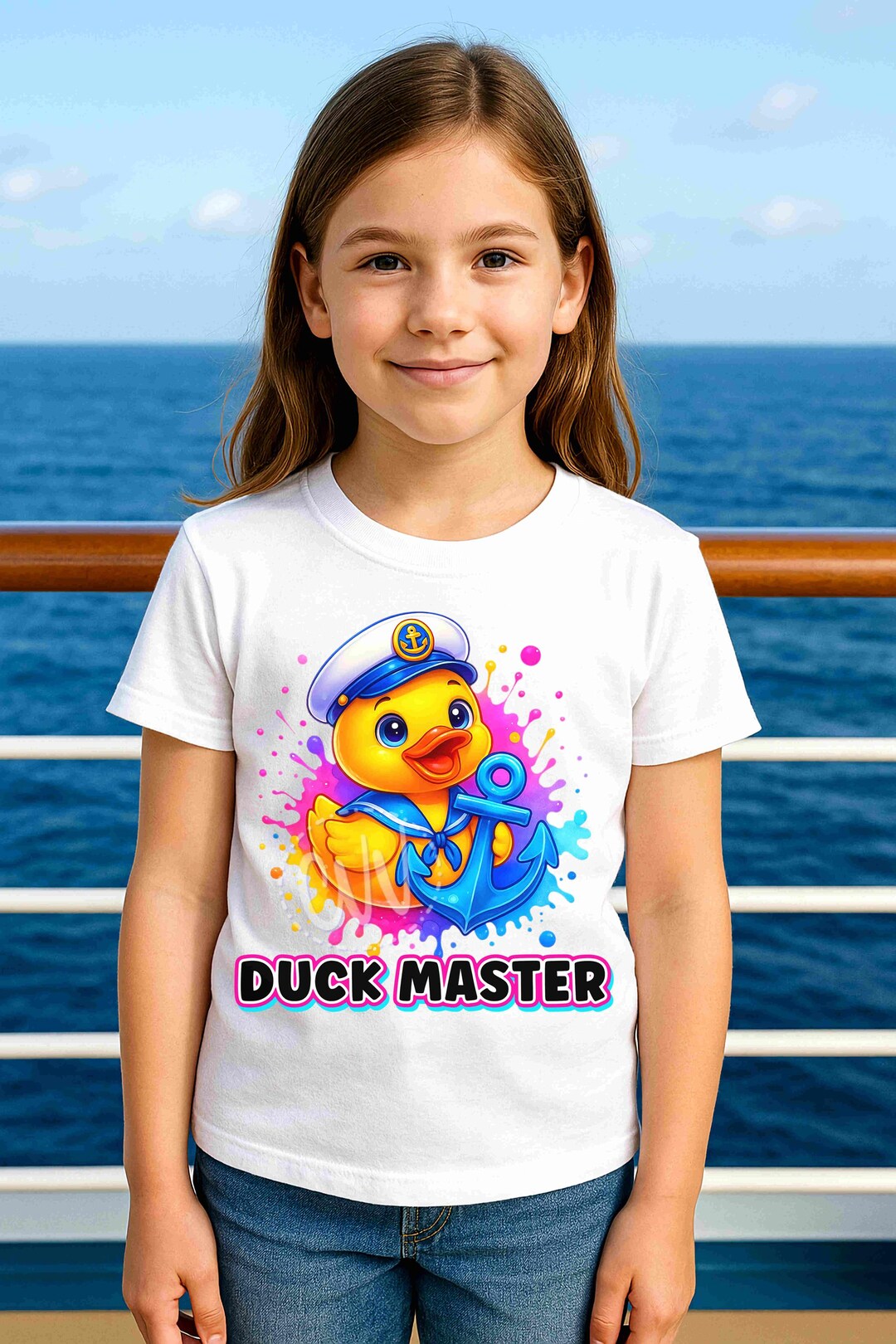 Duck Master PNG – Cruising Ducks Captain Design With Anchor and Sailor ...