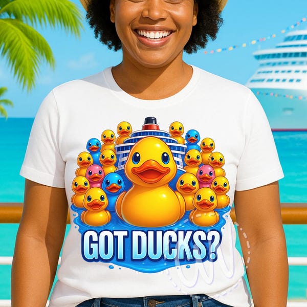 Got Ducks? Cruising Ducks PNG – Cruise Rubber Duck Design with Ship