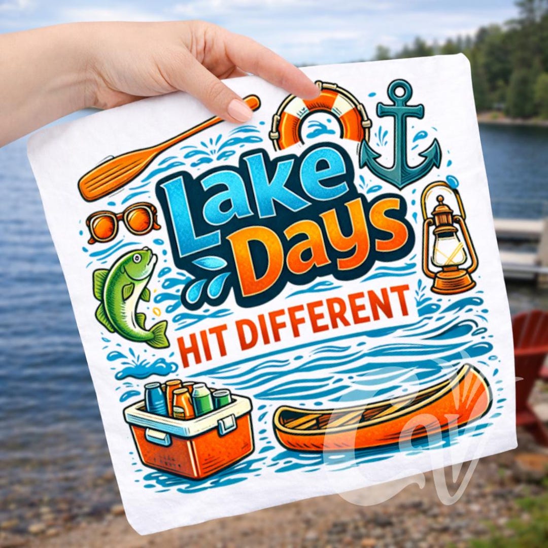 Lake Days Hit Different PNG, Fun Lake Life Summer Design (digital ...