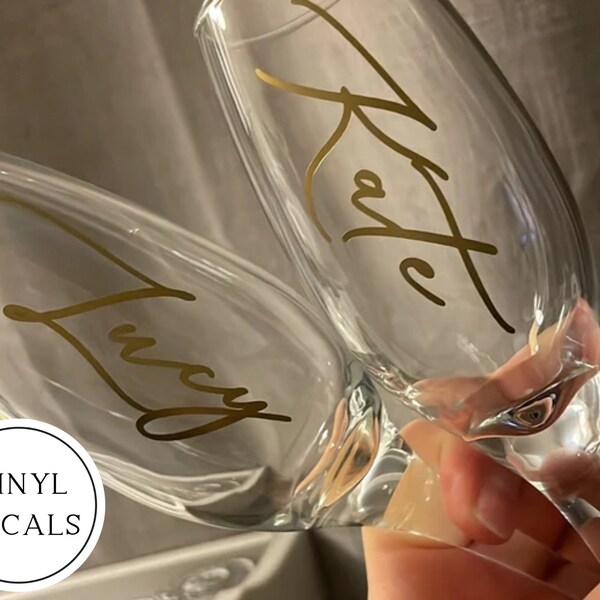 Vinyl Name Decals Etsy UK