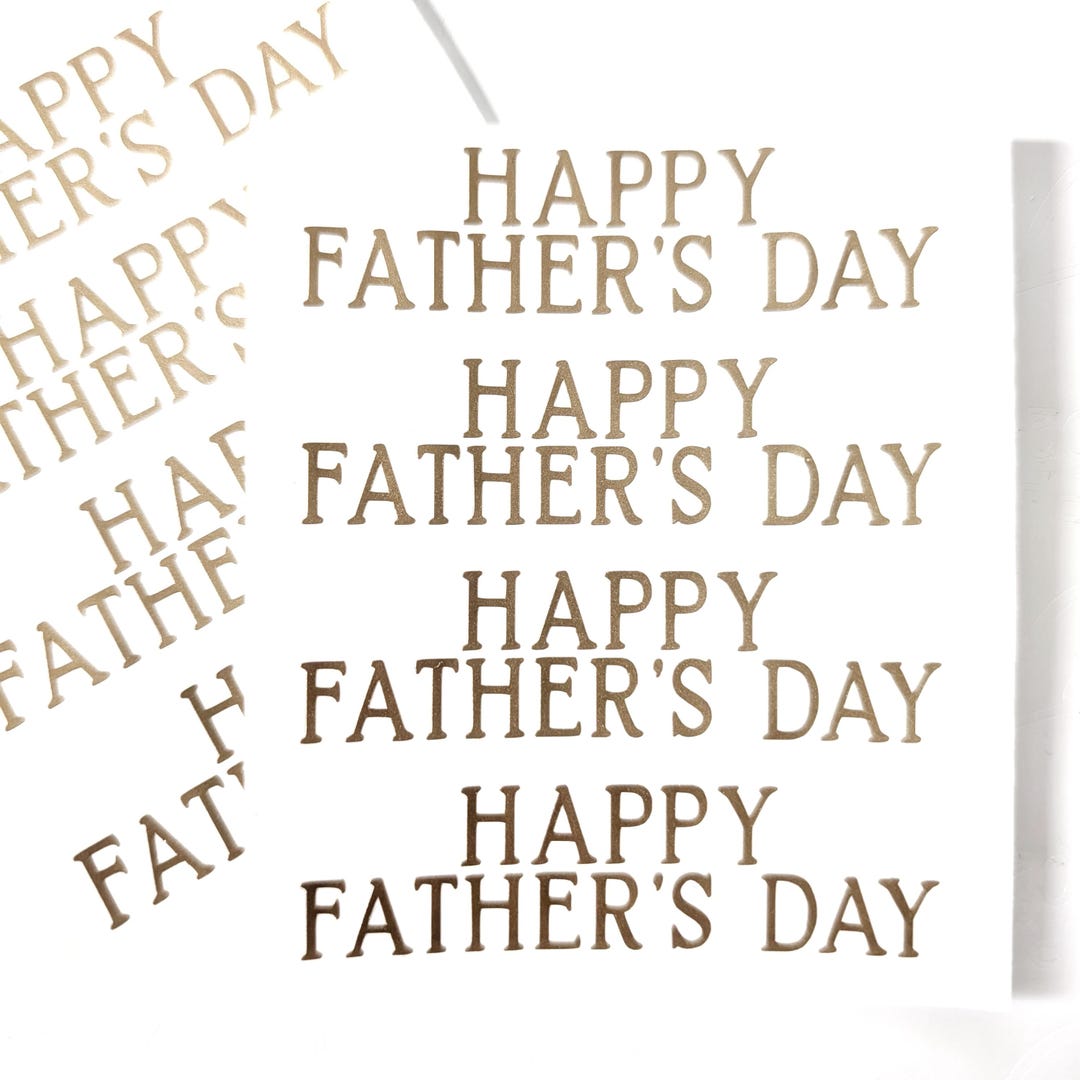 Happy Father's Day Stickers: Vinyl Decals for Cards (set of 8) - Etsy
