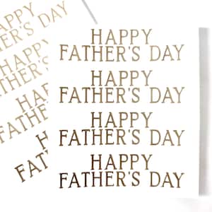 8 x Happy Father's Day-stickerset, zelfklevende permanente transfers, vinylstickers voor knutselen en kaarten