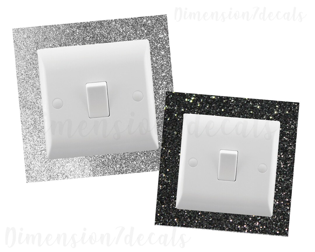 Light Switch Frame Decals Glitter Frame Glitter Lightswitch Etsy UK