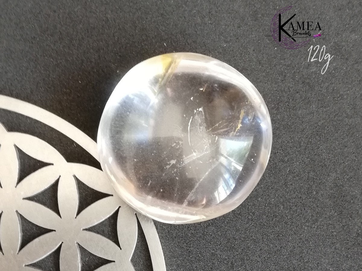 Pierre de Cristal de Roche Polie à La Main Environ 5x6cm