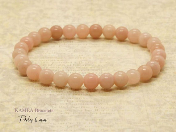 Natural Stone Pink Aragonite 6mm - Etsy