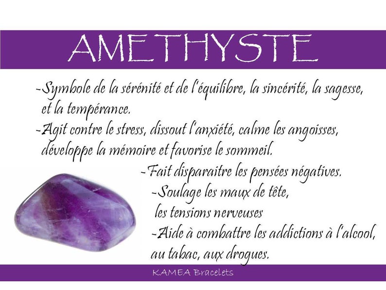 Clear Amethyst natural stone 6mm