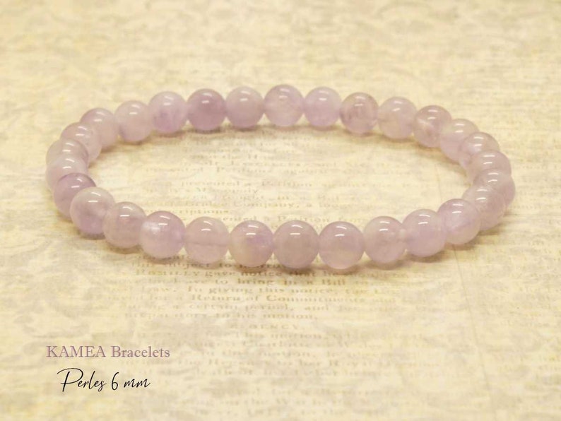 Clear Amethyst natural stone 6mm