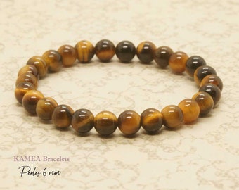 Tiger eye natural stone 6mm