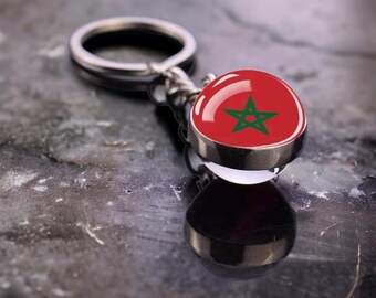 Moorish Glass Globe Keychain