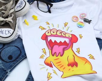 Katie Mitchell Monster Inspired Graphic Tee YOUTH AND ADULT, Crew  