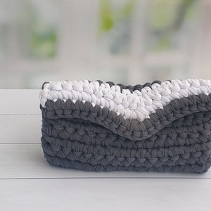 Bolso clutch para mujer Material hilo de punto Bolso para mujer Cartera femenina Regalo para mujer Bolso clutch de ganchillo pequeño 100% algodón