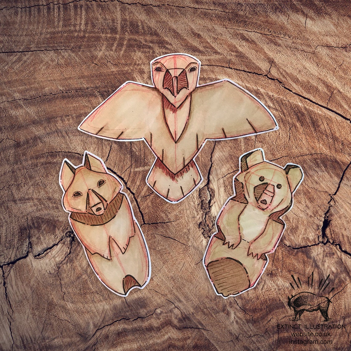 Brother Bear 'Totem' Vinyl Stickers //Sticker Pack Etsy