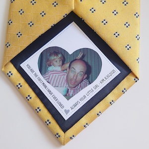 Personalized Photo Tie Patch for Dad - Wedding Keepsake