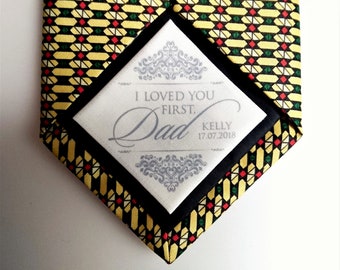 Father of the Bride gift | personalised gift | tie patch