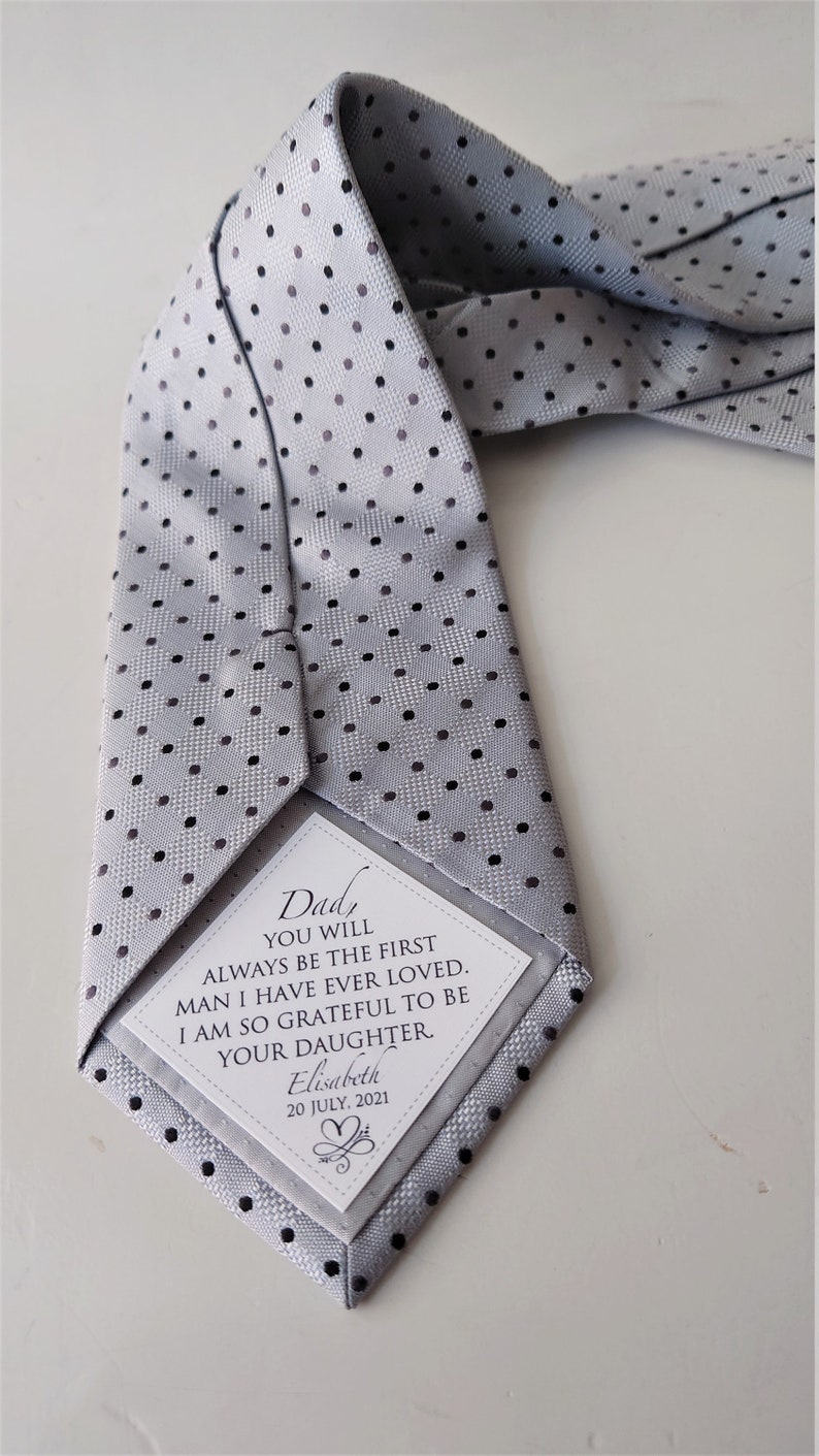 Parche de corbata personalizado para el Padre de la novia imagen 2