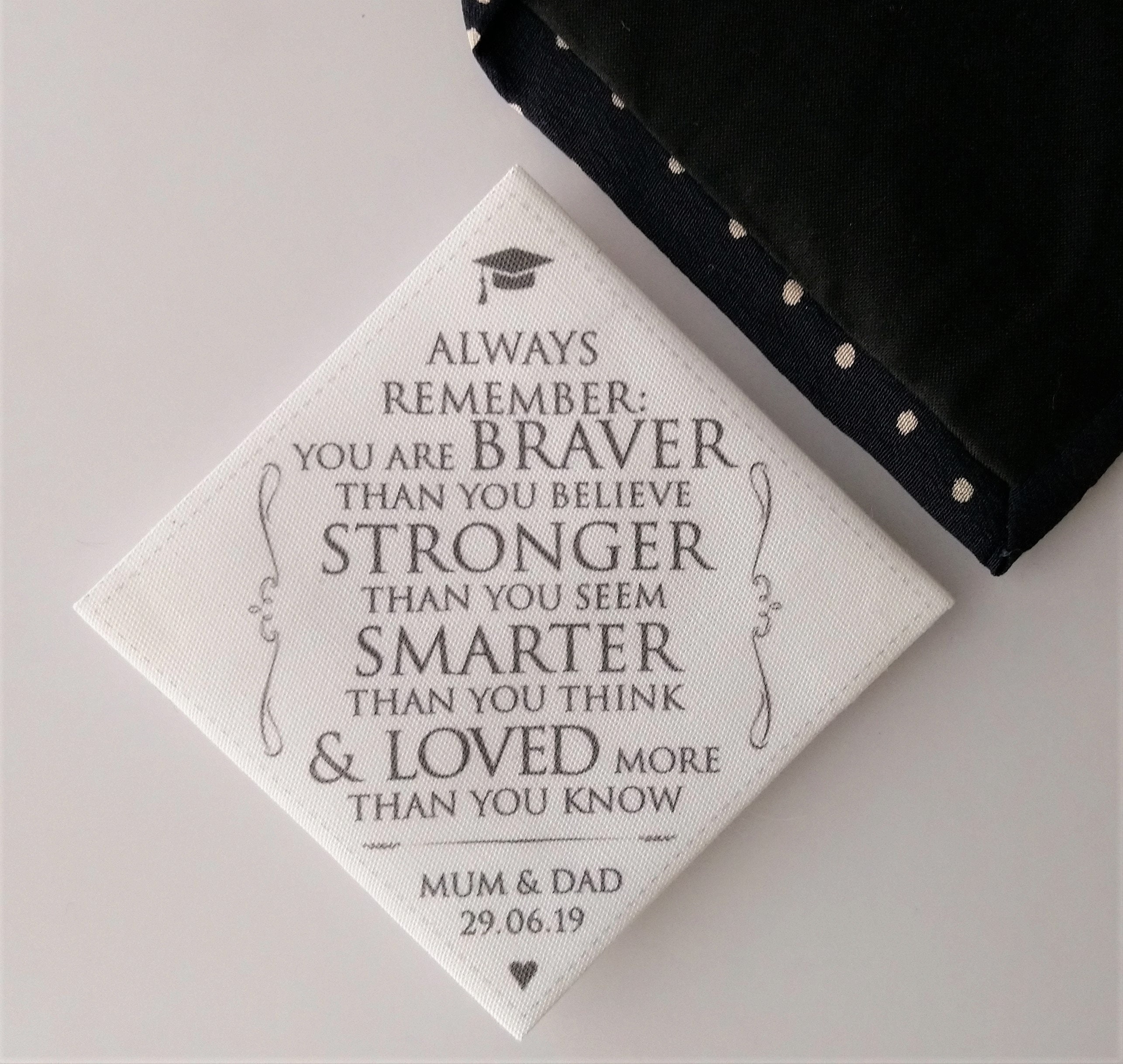 Personalised Graduation Tie Patch For Son | Graduation Gift