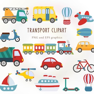 Clipart de transport. Transports PNG.