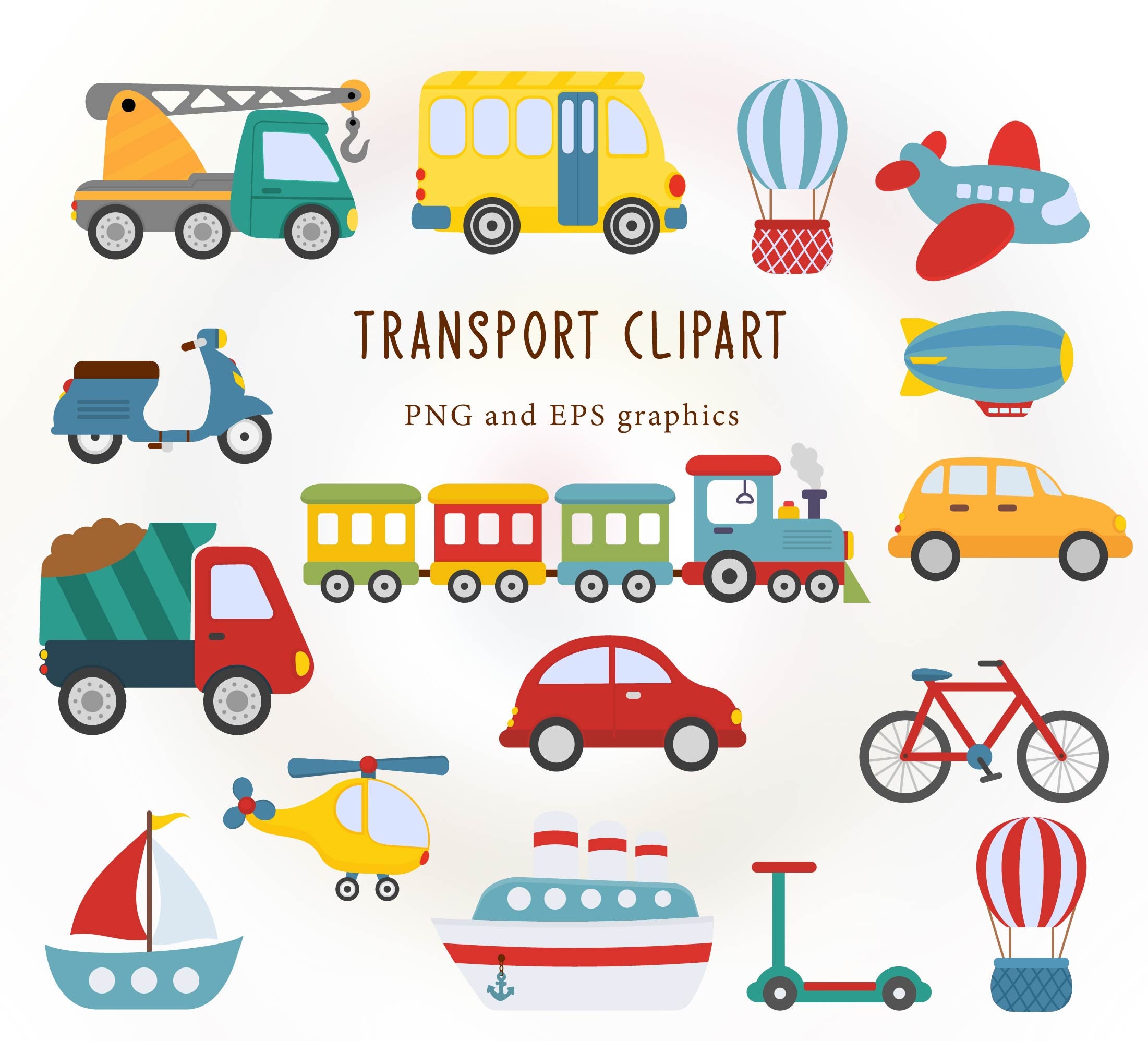 Transport Clipart.transport PNG. - Etsy Ireland