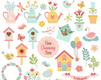 Cute pictures for PNG decoration. Spring clipart PNG,