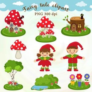 Mushroom House Images, Fairy tale clipart PNG, Mushroom house, Gnome PNG, Mushrooms PNG