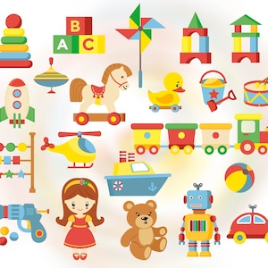 Clipart de juguetes para niños. Juguetes para niños PNG.