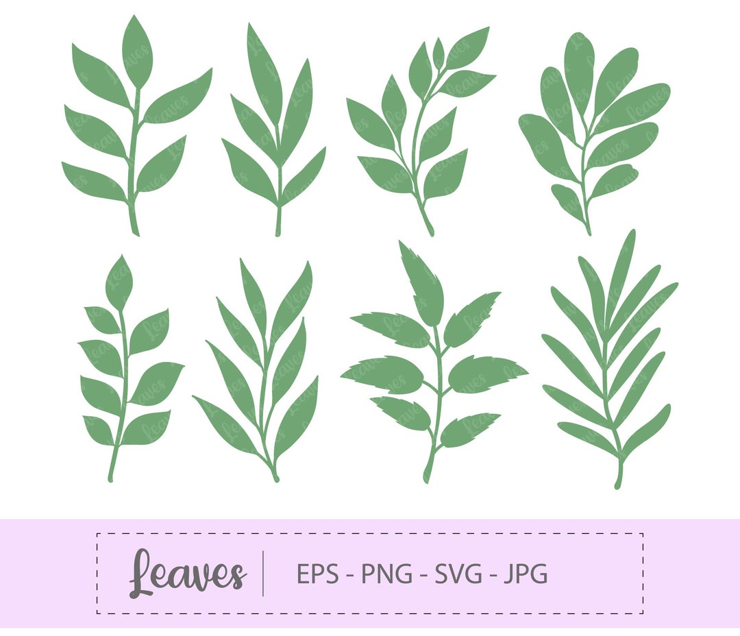 Blatt SVG Zweige PNG Zweig SVG Silhouette Cutout Dateien Etsy Schweiz