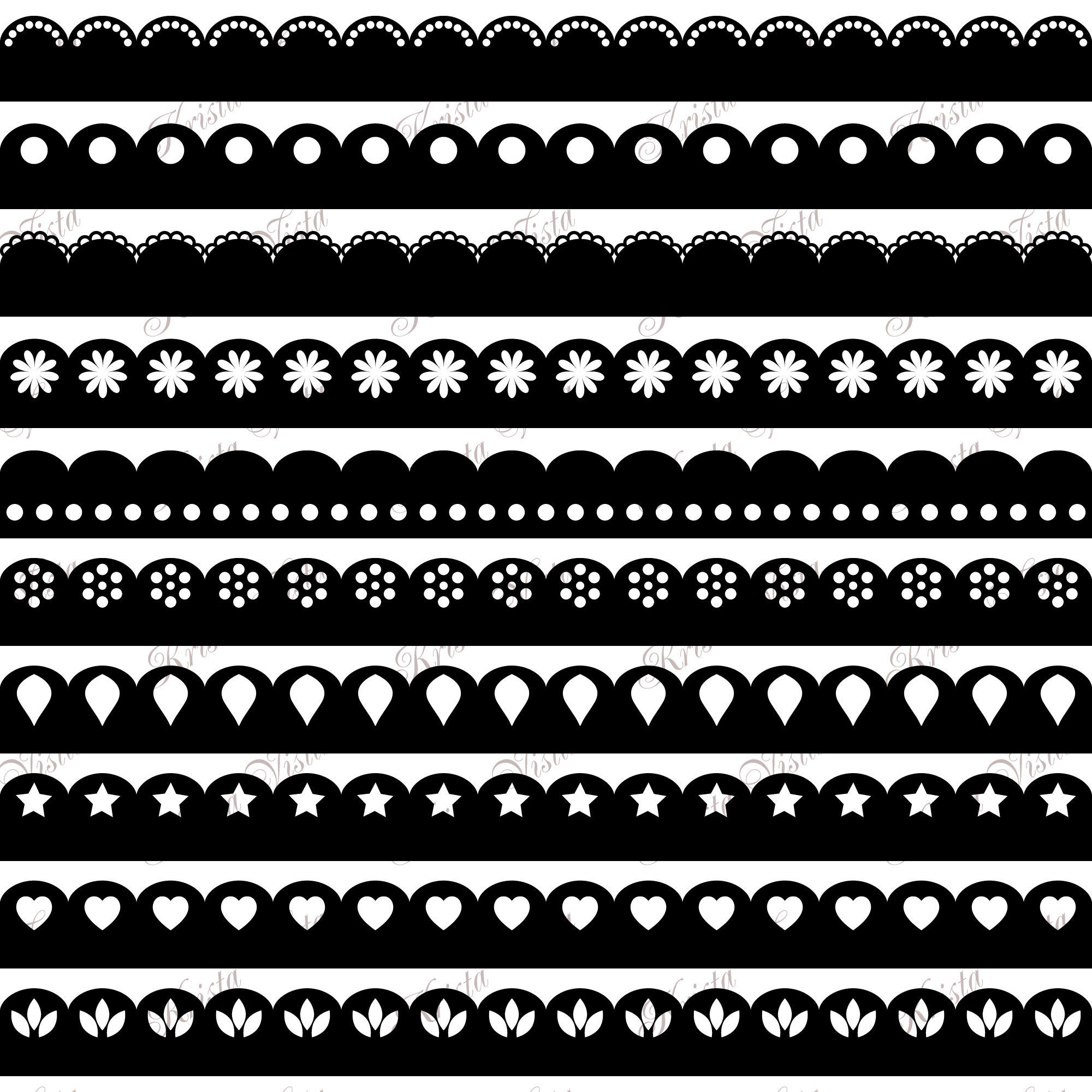 Borders Clipart, Borders SVG, Borders PNG, Decorative Border - Etsy