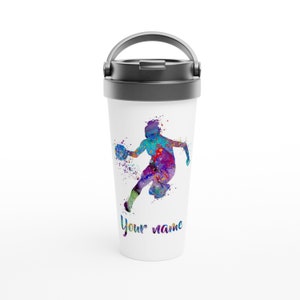 Travel Mug Stainless Steel Basketball Girl Player Sports Personalized Gift