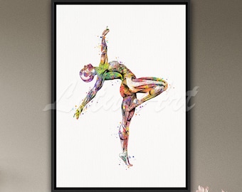 Stampa artistica di anatomia della ginnastica: decorazione su tela con muscoli femminili