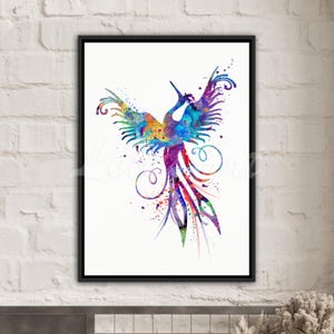 Phoenix Canvas Art Print Home Decor Animal Wall Decor Living Room Decoration Personalised Gifts