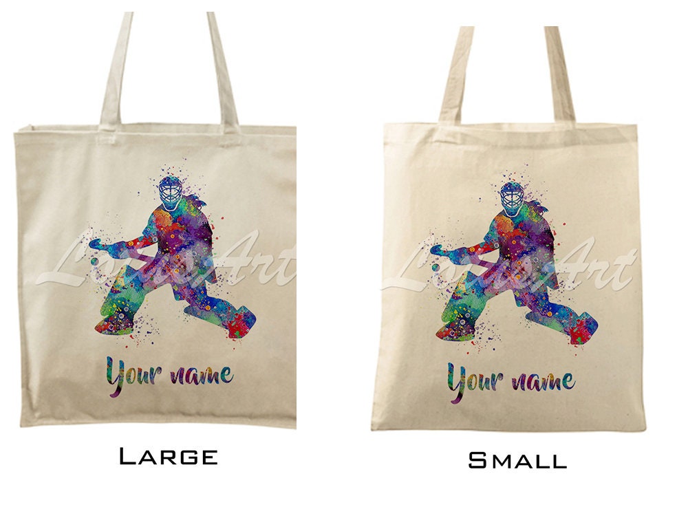 Tote Bags Girl Field Hockey Goalie Personalized Tote Bags Etsy