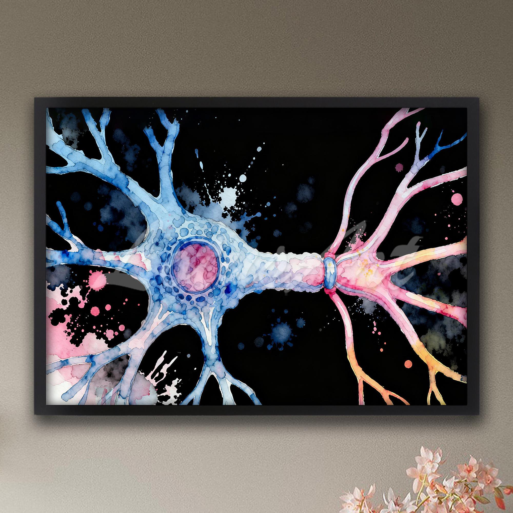 Brain Neurons Nerve Cell Synapses Anatomy Art: Neural Network ...