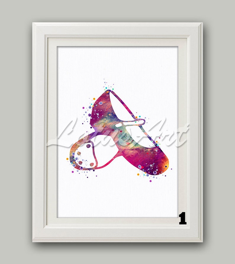 Tap Dance Shoes Wall Art Print Watercolor Dancer Nursery Art Etsy