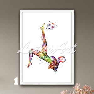 Soccer Muscles Anatomy Wall Art Print Clinic Decor Doctor Office Chiropractor Gifts Human Anatomical Medical Girl Football Poster