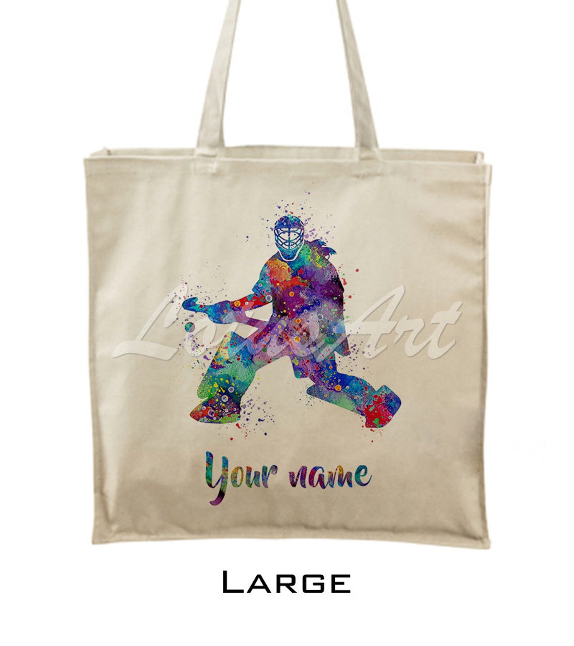 Tote Bags Girl Field Hockey Goalie Personalized Tote Bags Etsy